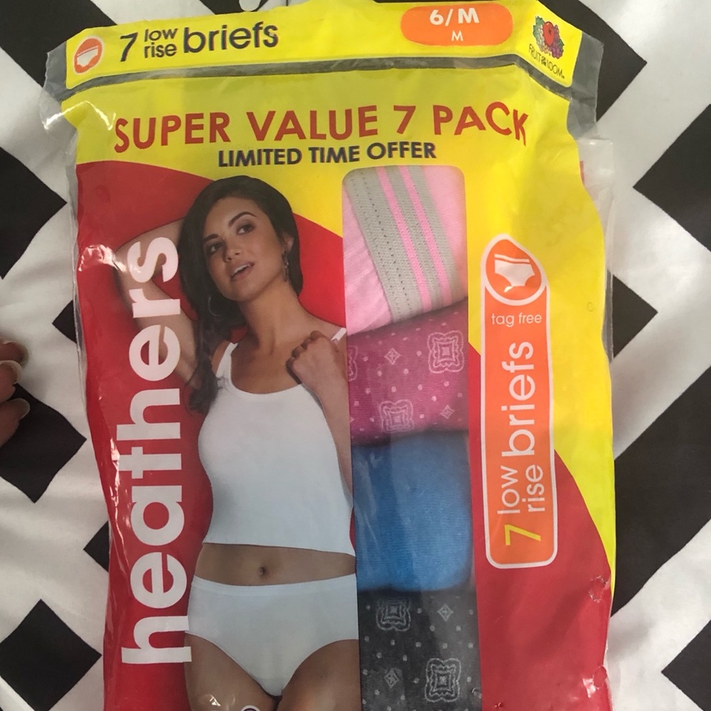 Fruit of the Loom Women Low Rise Briefs, 7ct Sz 6